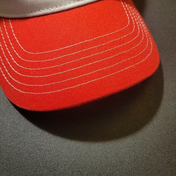 Budweiser Trucker Hat Red White Mesh Snapback Beer Cap - Picture 4 of 8